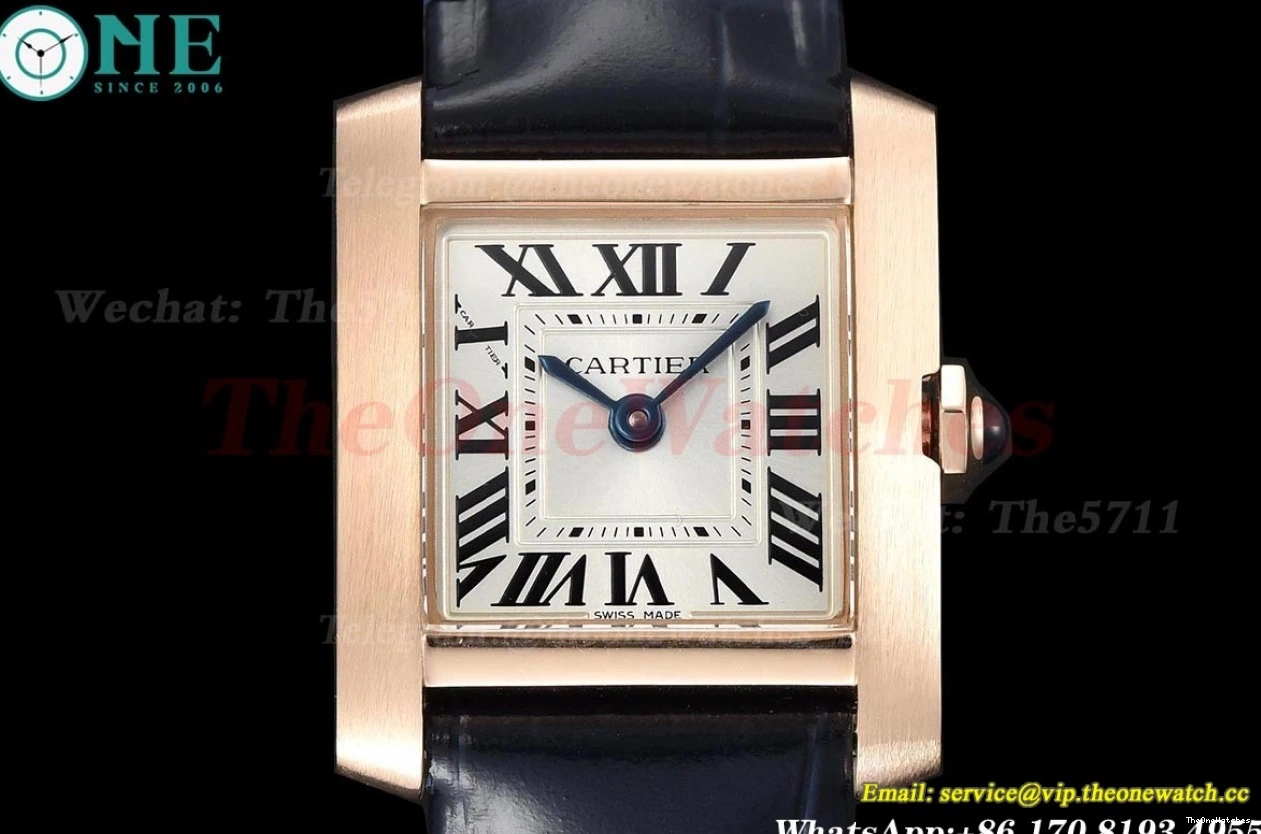 Silver 21.2mm RG Tank Blue Quartz Dial LE 8848F Française 0304